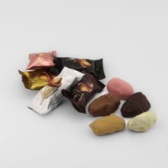 Huries Çikolata Kaplı Bademli Hurma (Karışık) 500 gr